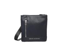 Armani Exchange Essential, Capri, Tasca con Cerniera in Metallo, Piatto Uomo, Blu Navy, Einheitsgröße