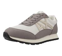 Armani Exchange Essential, Drop, Microsuede Details, Scarpe da Ginnastica Donna, Brown Bass off, 37 EU
