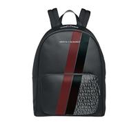 Armani Exchange Essential, Dylan, Logo Print, Zaino Uomo, Black/Pomegranate, Taglia Unica