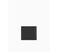 Armani Exchange - Portafoglio nero con incisione all over per uomo