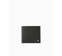 Armani Exchange - Portafoglio nero con incisione all over per uomo