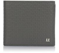 Armani Exchange Essential, Elba, Debossed Overall Logo, Portafoglio Bi-Fold da Uomo, Ombra Scura, Taglia Unica