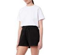 Armani Exchange Pantaloncini da Donna Essential, Ricamati, con Logo Lucido su Coulisse, Nero, S