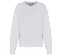 Armani Exchange Essential, Embroidered Logo Signature, Crewneck, Felpa Donna, Optic White, S
