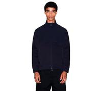Armani Exchange Felpa da Uomo, a Maniche Lunghe, a Contrasto, Blu, M, Navy Scuro, M