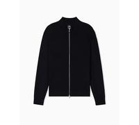 Armani Exchange Maglione Cardigan Essential con zip manica lunga Nero L Uomo