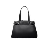 Armani Exchange Donna Essential, Milano 91, Double Bucke Tote L, Nero, taglia unica