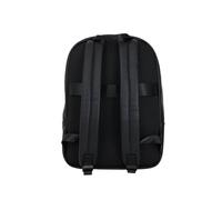 Armani Exchange Faux Leather, Central Logo Zip, Internal Pockets, Zaino Uomo, Nero-Nero, Taglia Unica