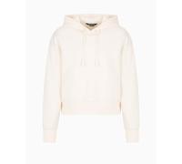 Armani Exchange Felpa con Cappuccio da Donna Blue Edition, Sustainable, Logo Patch, ISO, M