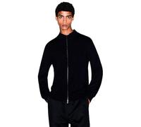 Armani Exchange Felpa da Uomo, a Maniche Lunghe, con Chiusura Lampo, Colore Nero, 3XL, Nero, 3XL