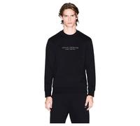 Armani Exchange Long Sleeve, Front Tone On Tone Logo Maglia di Tuta Uomo (Pacco da 1)