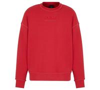 Armani Exchange Felpa da Uomo Modal Cotton Debossed con Logo, American Beauty., M