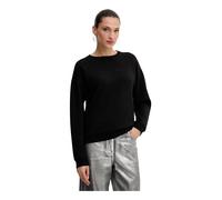 Armani Exchange - Felpa Girocollo Bicolore - - Sweatshirts & Hoodies - Donna - Nero - XS