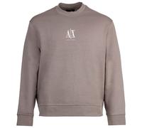 ARMANI EXCHANGE Felpa marrone chiaro / bianco Uomo ARMANI EXCHANGE XL marrone chiaro / bianco
