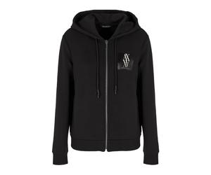 Armani Exchange - Felpa nera con cappuccio e tasche con zip - - Sweatshirts & Hoodies - Donna - Nero - S