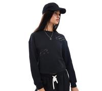 Armani Exchange - Felpa nera con stampa del logo-Nero XL