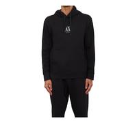 Armani Exchange - Felpa Nera Cotone Poliestere Elastan - - Sweatshirts & Hoodies - Uomo - Nero - XL
