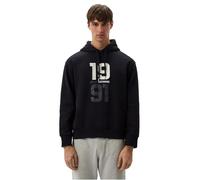 Armani Exchange 1991 Big Logo, Felpa con Cappuccio, Navy Scuro, S Uomo