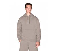 Armani Exchange Felpa Uomo Casual Driftwood beige scuro/bianco M