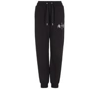 Armani Exchange French Terry Logo Sweatpant Joggers Pantaloni di Tuta, Nero, S Donna