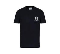 Armani Exchange Front Embroidered Logo T-Shirt, Blu Navy, XL Uomo