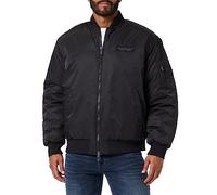 Armani Exchange Giacca bomber shell da uomo in nylon edizione limitata We Beat As One, Nero, XL