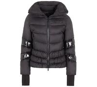 Armani Exchange Giacca da donna Limited Edition We Beat As One Funnel Neck Puffer Shell, Nero, M