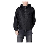 Armani Exchange - Giacca nera con cappuccio e zip con tasche - - Jackets - Uomo - Nero - L