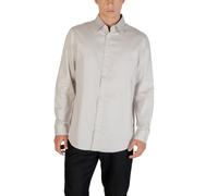 Armani Exchange Gray Cotton Pattern Shirt - IT54 | XXL