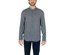 Armani Exchange Gray Viscose Pattern Shirt - IT44 | S