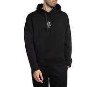 Armani Exchange Icon Project, Embroidered Logo Felpa con Cappuccio, Nero, XL Uomo