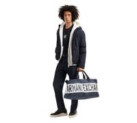 Armani Exchange Icon Project, Embroidered Logo, Long Sleeve T-Shirt, Blu Scuro, S Uomo