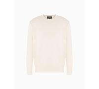 Armani Exchange Icon Project, Embroidered Logo, Maglione Uomo, off-White, L