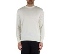 Armani Exchange Icon Project, Embroidered Logo Pullover, Bianco Sporco, M Uomo