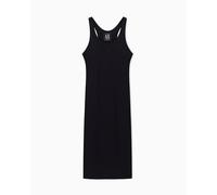 Armani Exchange Icon Project, Tank Dress, Small Logo Embroidery Vestito, Bianco Ottico, XL Donna