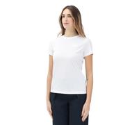 Armani Exchange Icon Project, Tonal Logo Patch T-Shirt, Bianco Ottico, L Donna