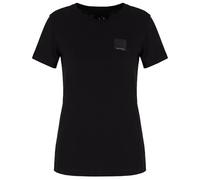 Armani Exchange Icon Project, Tonal Logo Patch T-Shirt, Nero, L Donna