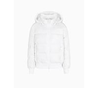 Armani Exchange Icona Project, toppa con logo, giacca corta, bianco ottico, S, bianco ottico, S