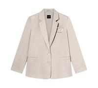 Armani Exchange, ,Jackets ,Donna ,Beige ,XS Giacca in tessuto misto