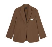 Armani Exchange, ,Jackets ,Donna ,Marrone ,S Blazer Monopetto Taschino Revers Classici