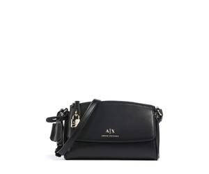 Armani Exchange Jane Borsa a tracolla nero, pelle sintetica, donna