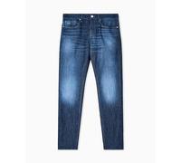 Armani Exchange Jeans da Uomo J14-slim Fit, Logo Posteriore, Blu, 34, Blu Jeans Scuro, 40