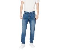 Armani Exchange Essential, Patch Logo Lettering Jeans, Blu Denim, 40 Uomo