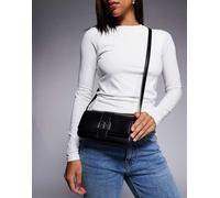 Armani Exchange - Jodie - Borsa a tracolla piccola nera-Nero One Size