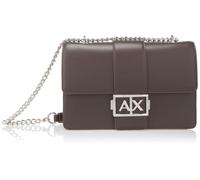 Armani Exchange Jodie, Metal Silver Logo, Chain Strap, Borsa Messenger Donna, Dusk Shade