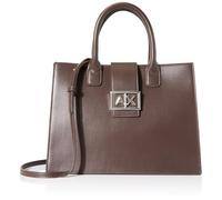 Armani Exchange Jodie, Sustainable, Metal Silver Logo, Shopping Bag Donna, Dusk Shade