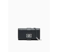 Armani Exchange Jodie Wallet da donna, nero, Nero, taglia unica