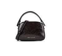 Armani Exchange Keira Borsa a spalla Vera Pelle 18 cm grigio