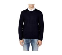 Armani Exchange, ,Knitwear ,Uomo ,Blu ,2XL Maglione in Lana Blu con Girocollo