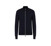 Armani Exchange, ,Knitwear ,Uomo ,Blu ,S Cardigan Blu in Cotone Fullzip Logo